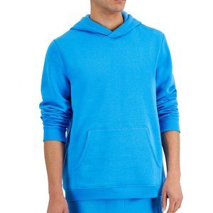 Ideology Mens Blue Paradise Solid Fleece Hoodie Hooded Sweatshirt Medium